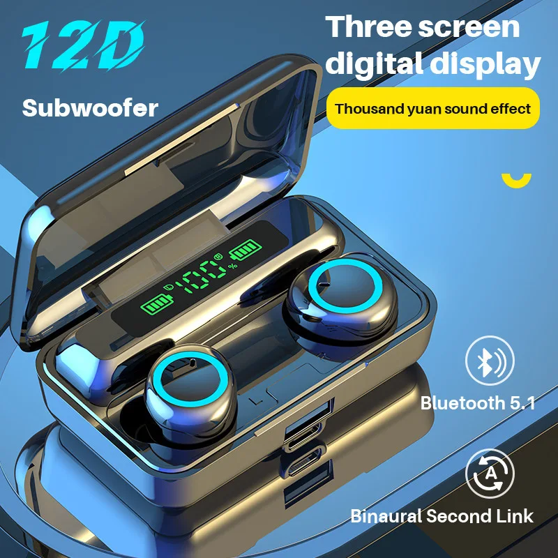 2023 New Wireless Bluetooth 5.1 TWS Earphones Sports Music Earbuds Waterproof Headsets Noise Cancelling Headphones with Mic
2023 New Wireless Bluetooth 5.1 TWS Earphones Sports Music Earbuds Waterproof Headsets Noise Cancelling Headphones with Mic
