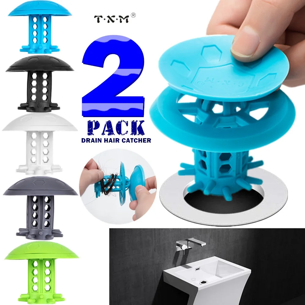 2PACK TXM Drain Hair Catcher Bathtub/Sink Drain Hair Catcher,2 in 1 Bathtub Drain Protector for Shower
2PACK TXM Drain Hair Catcher Bathtub/Sink Drain Hair Catcher,2 in 1 Bathtub Drain Protector for Shower