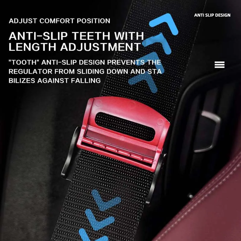 Automotive universal safety belt tensioner, fixed adjustment limiter, pregnant and child safety belt anti slip clamp
Automotive universal safety belt tensioner, fixed adjustment limiter, pregnant and child safety belt anti slip clamp