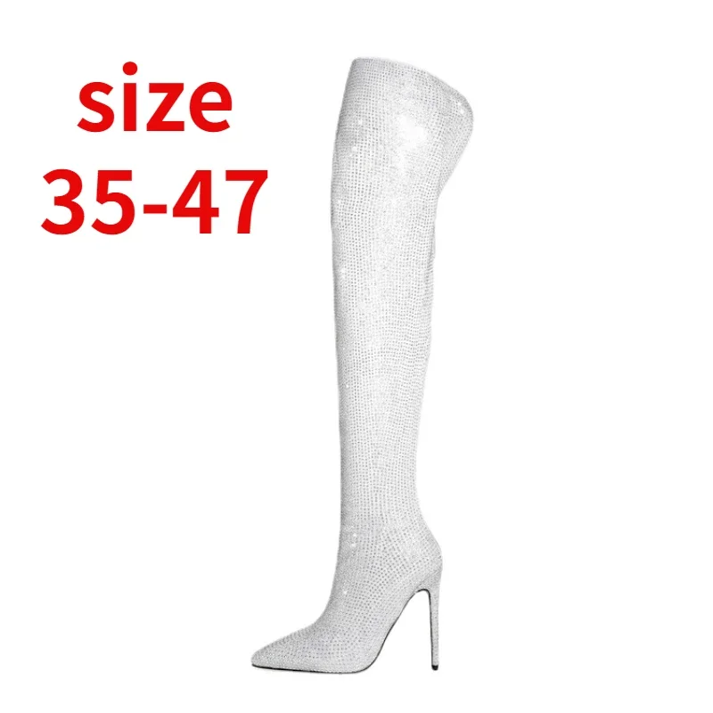ZA Rhinestone Shoes for Women 2023 Brand New Elegant Slip-on High Heels Sexy Luxury Design Party over the BootsSize 43 44 45 47
ZA Rhinestone Shoes for Women 2023 Brand New Elegant Slip-on High Heels Sexy Luxury Design Party over the BootsSize 43 44 45 47