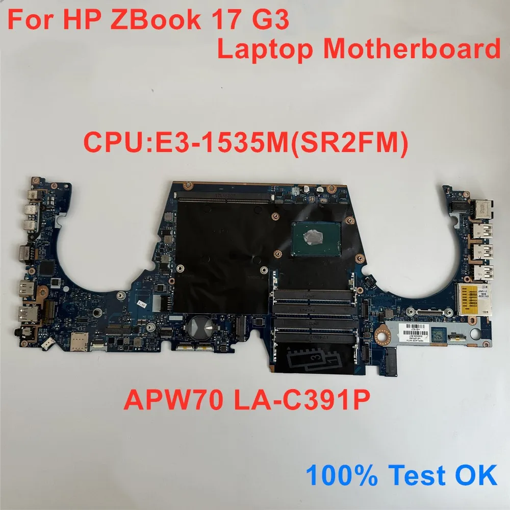 Для HP ZBook 17 G3 материнская плата для ноутбука CPU E3-1535M i7-6700HQ i7-7700HQ материнская плата LA-C391P 100% ТЕСТ ОК
Для HP ZBook 17 G3 материнская плата для ноутбука CPU E3-1535M i7-6700HQ i7-7700HQ материнская плата LA-C391P 100% ТЕСТ ОК