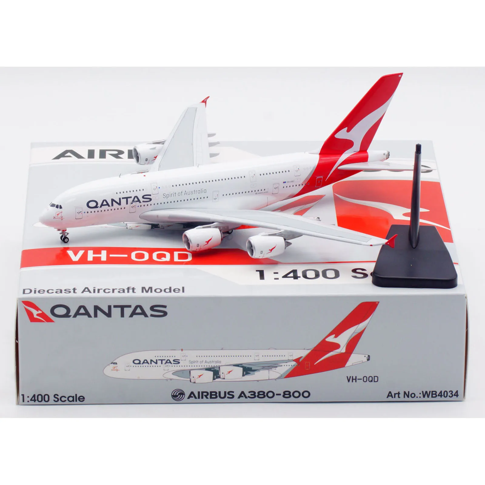 WB4034 Alloy Collectible Plane Gift Aviation 1:400 Qantas Airways Airbus A380 Diecast Aircraft Jet Model VH-OQD Tractor+Stand
WB4034 Alloy Collectible Plane Gift Aviation 1:400 Qantas Airways Airbus A380 Diecast Aircraft Jet Model VH-OQD Tractor+Stand