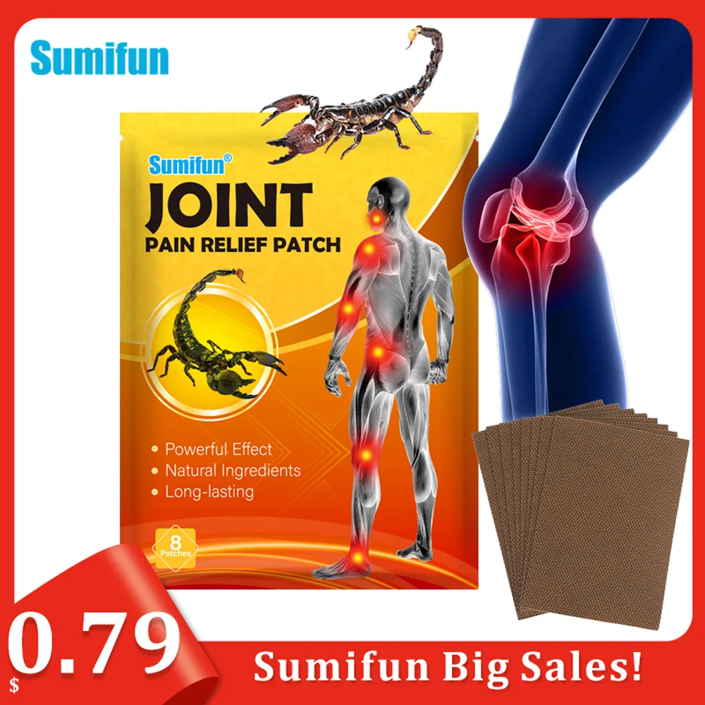 

8pcs Scorpion Venom Joint Pain Relief Patch Rheumatoid Arthritis Knee Back Sore Medical Plaster Body Muscle Lumbar Ache Sticker