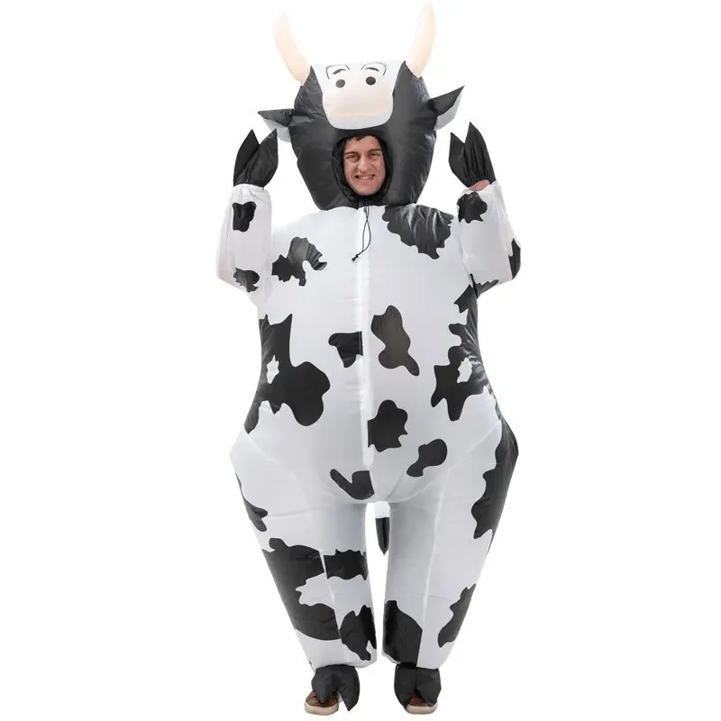 Cute Inflatable Cow Costume Blowing Up Costume Performance Props Full Body Wear-on Costumes Easter Theme Farm Party Costumes
Cute Inflatable Cow Costume Blowing Up Costume Performance Props Full Body Wear-on Costumes Easter Theme Farm Party Costumes