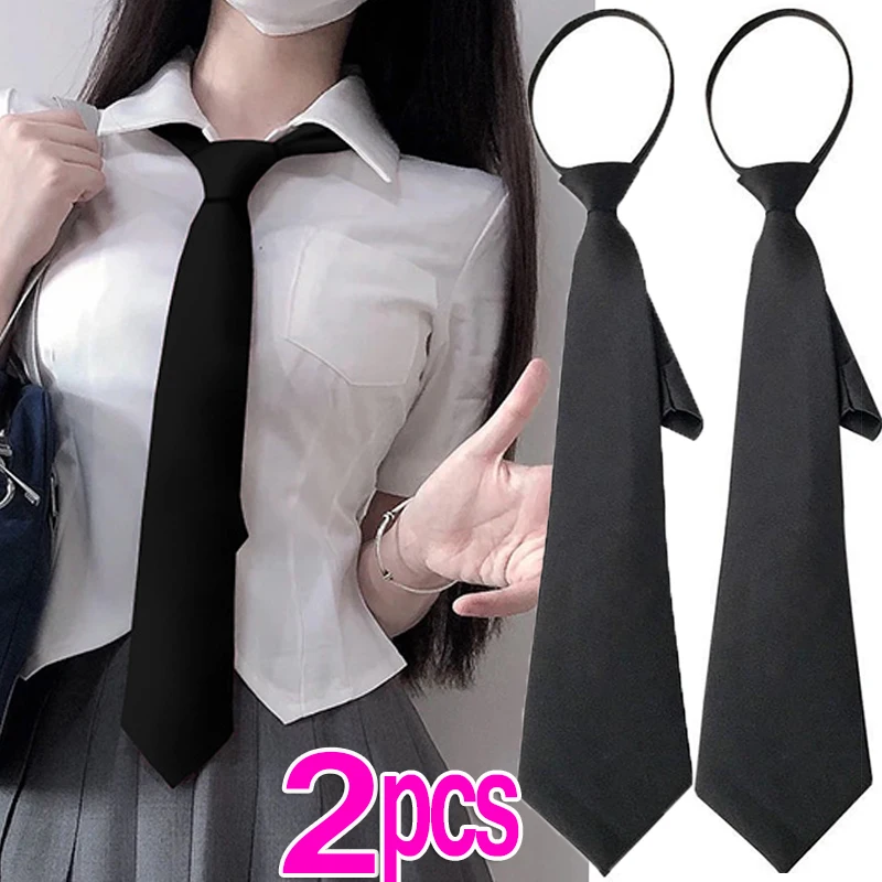 2/1pcs Unisex Black Simple Clip on Tie Security Tie Uniform Shirt Suit Neckties Steward Matte Funeral Lazy Neck Ties Students
2/1pcs Unisex Black Simple Clip on Tie Security Tie Uniform Shirt Suit Neckties Steward Matte Funeral Lazy Neck Ties Students