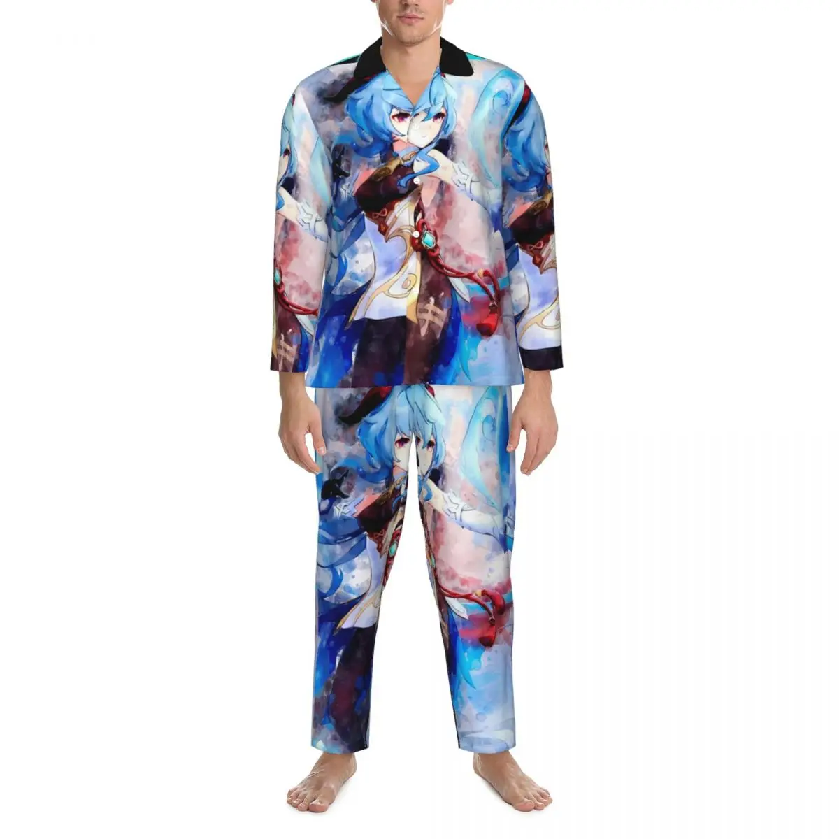 Genshin Impact Ganyu Pajama Set Autumn Anime Print Kawaii Night Sleepwear Two Piece Retro Oversize Design Nightwear Gift
Genshin Impact Ganyu Pajama Set Autumn Anime Print Kawaii Night Sleepwear Two Piece Retro Oversize Design Nightwear Gift
