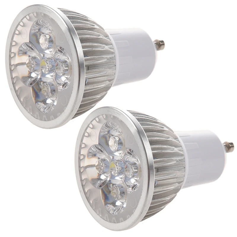 

Hot 2X 4 LED GU10 Light Bulb 4W Cold White 85-265V