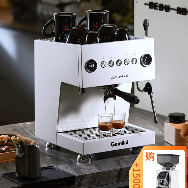 Small Commercial Coffee Machine Italian Semi Automatic Home Professional Grinding Milk Tea Shop Commercial Machine 
Small Commercial Coffee Machine Italian Semi Automatic Home Professional Grinding Milk Tea Shop Commercial Machine