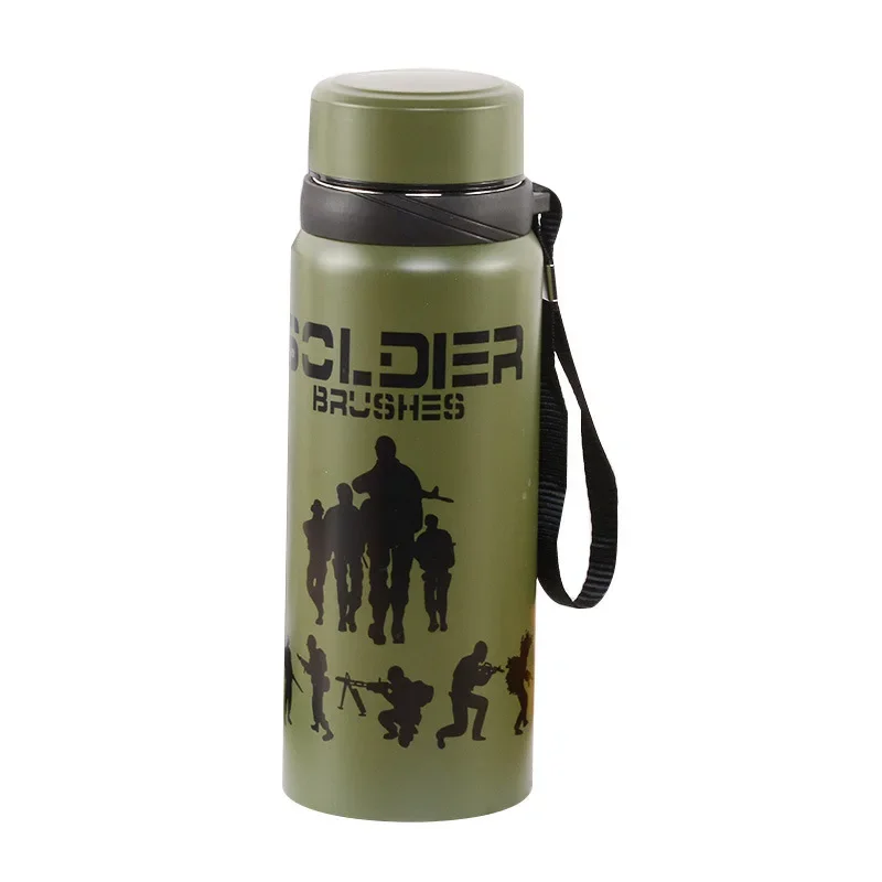 New Outdoor Sports Water Bottle Men's and Women's Stainless Steel Insulating Bottle Hanging Strap Camo Travel Bottle
New Outdoor Sports Water Bottle Men's and Women's Stainless Steel Insulating Bottle Hanging Strap Camo Travel Bottle