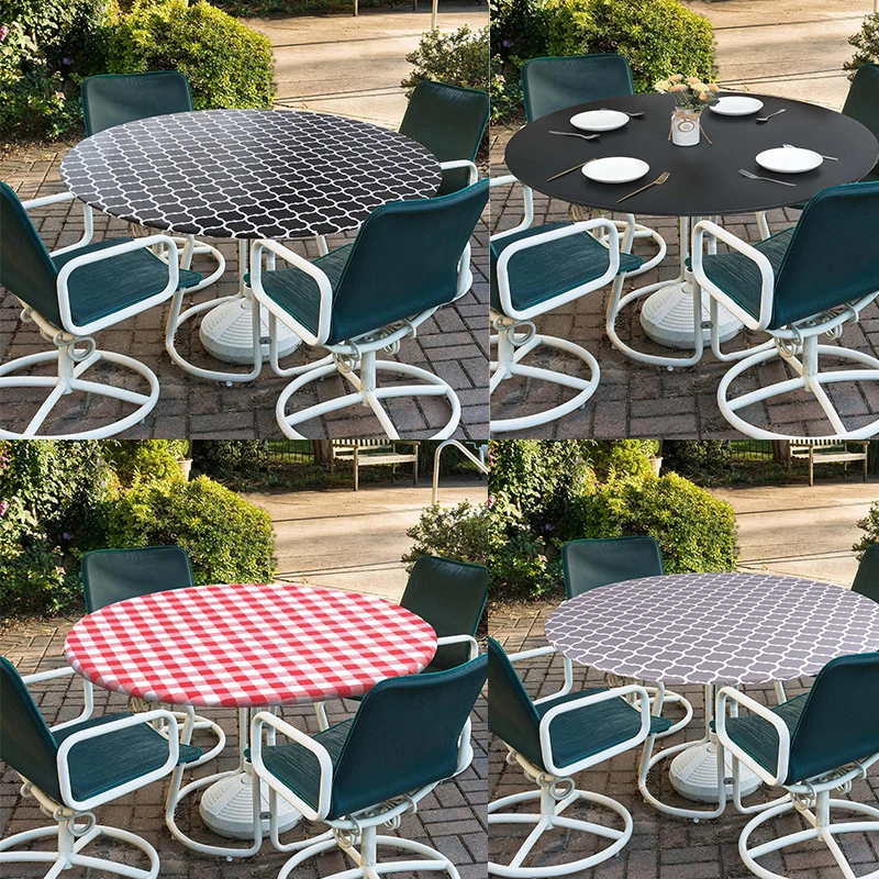 1PC Round Table Cloth Fitted Vinyl Tablecloth Elastic Waterproof Dining Table Covers Home Decoration For Picnic Camping Out
1PC Round Table Cloth Fitted Vinyl Tablecloth Elastic Waterproof Dining Table Covers Home Decoration For Picnic Camping Out