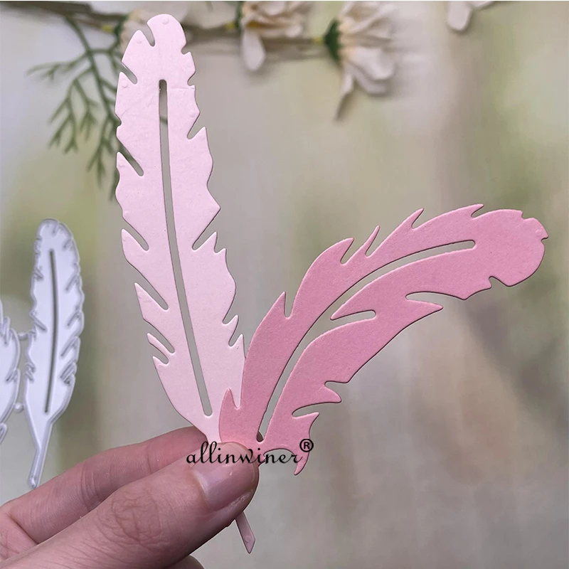 

Feather decoration Metal Cutting Dies Stencils For DIY Scrapbooking Decorative Embossing Handcraft Die Cutting Template