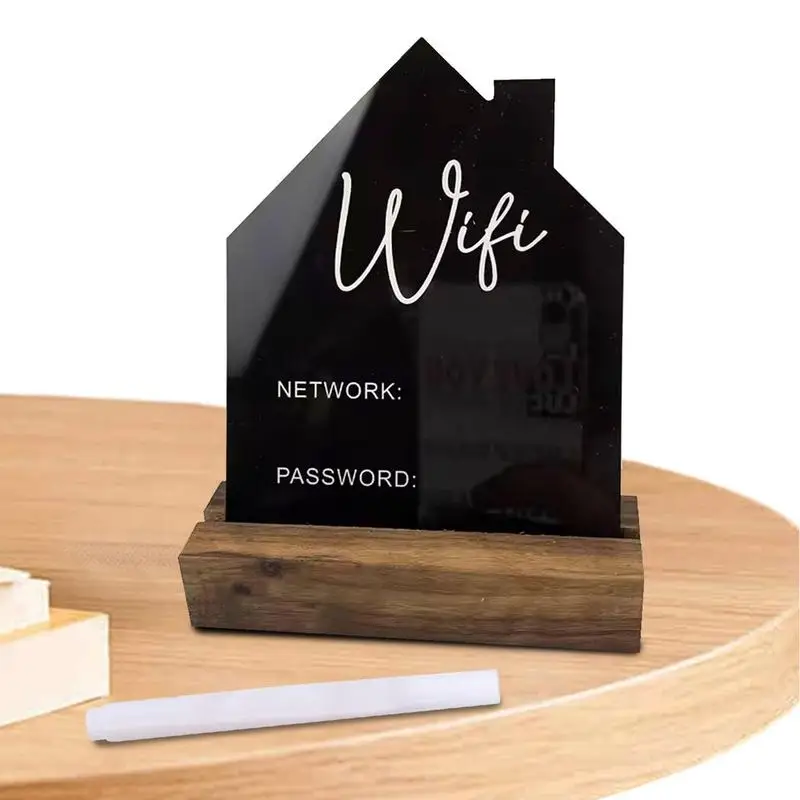 WiFi Sign With Acrylic Erasable Pen Rewritable Handwriting Account & Password Public Wifi Notice Sign For Guests Home Business
WiFi Sign With Acrylic Erasable Pen Rewritable Handwriting Account & Password Public Wifi Notice Sign For Guests Home Business