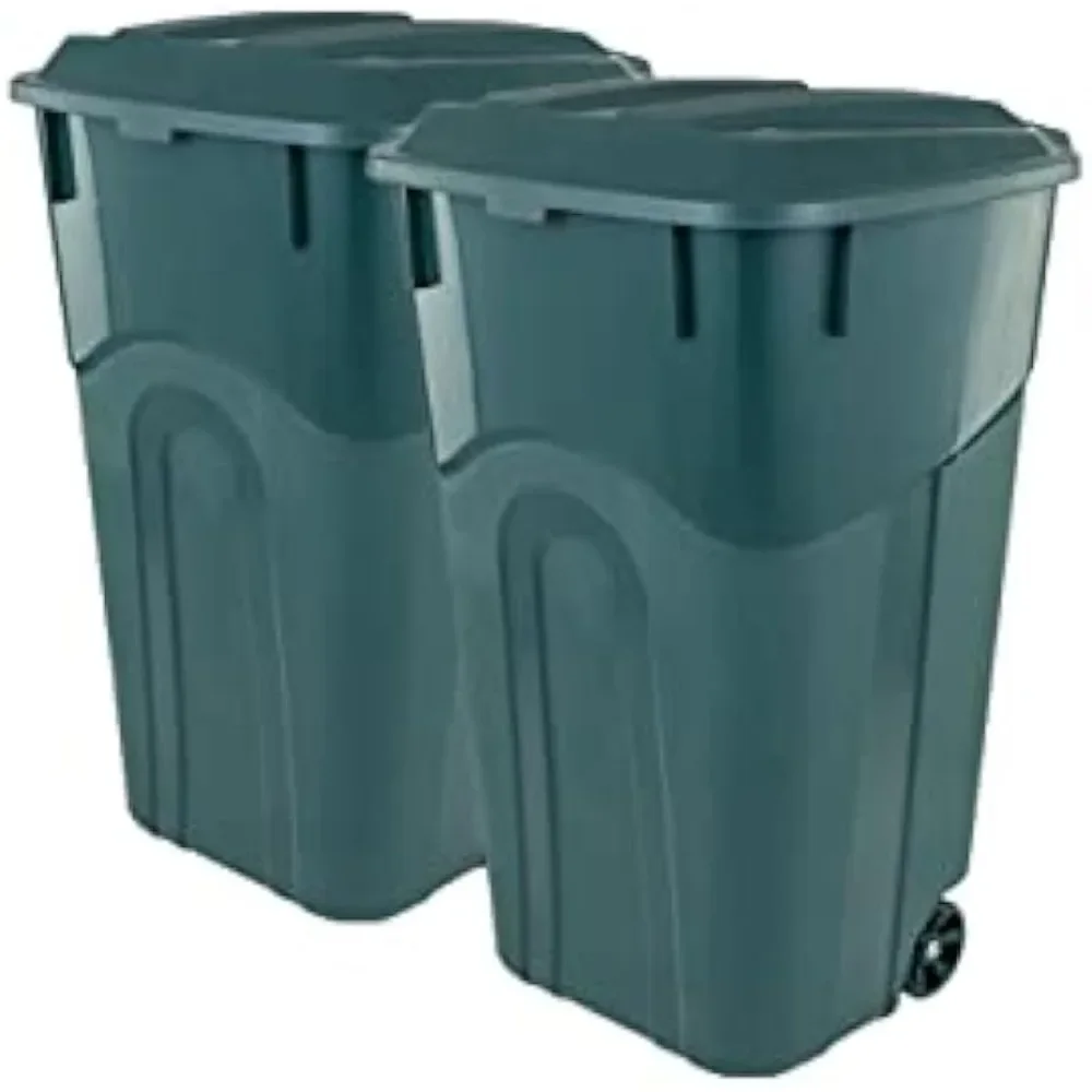 Car Rubbish Bin Pack of 2 32 Gallon Wheeled Outdoor Garbage Can With Attached Snap Lock Lid and Heavy-Duty Handles Interior
Car Rubbish Bin Pack of 2 32 Gallon Wheeled Outdoor Garbage Can With Attached Snap Lock Lid and Heavy-Duty Handles Interior