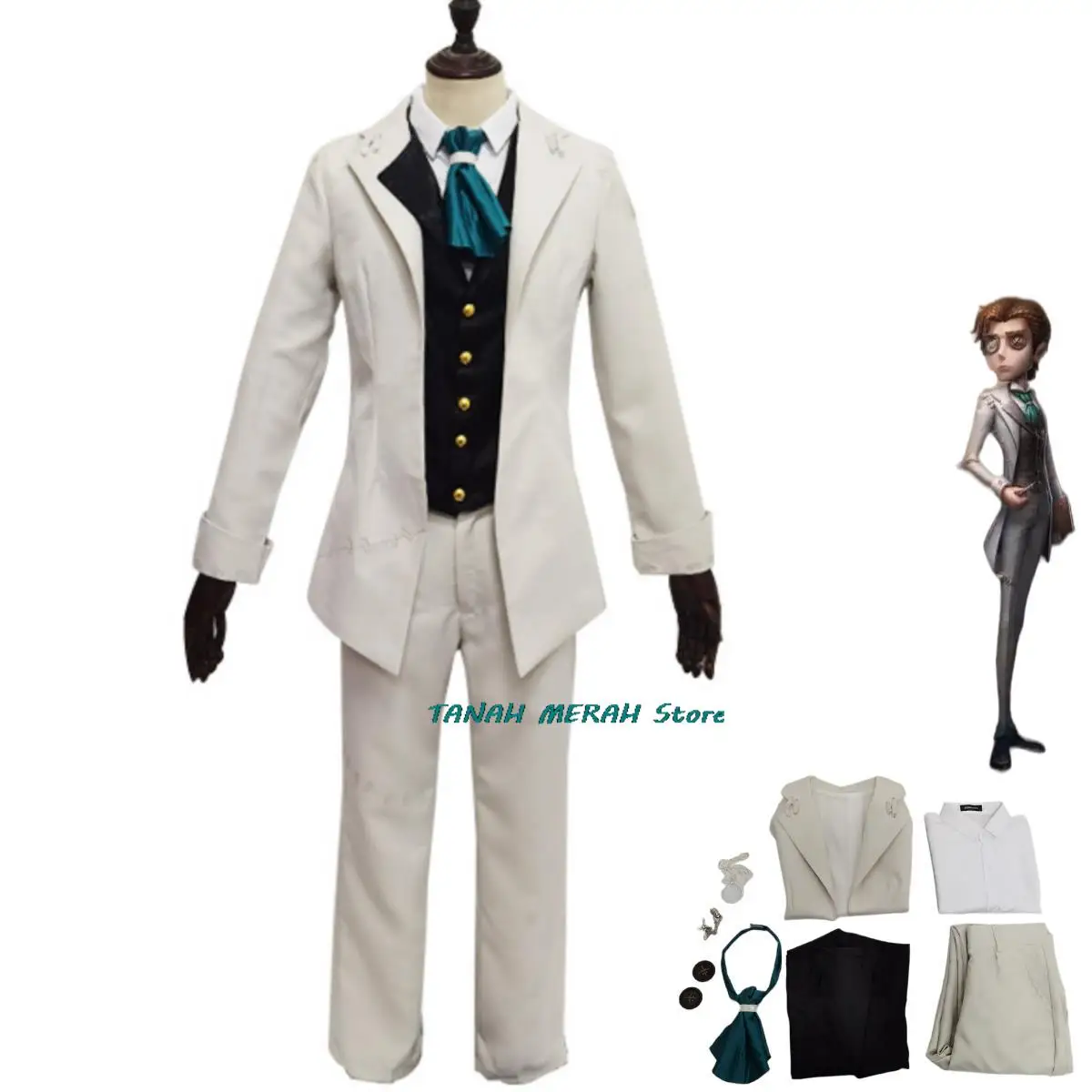 Anime Game Identity Ⅴ Novelist Cosplay Costume Orpheus Swallowtail Suit Uniform Man Carnival Masquerade Ball Set
Anime Game Identity Ⅴ Novelist Cosplay Costume Orpheus Swallowtail Suit Uniform Man Carnival Masquerade Ball Set