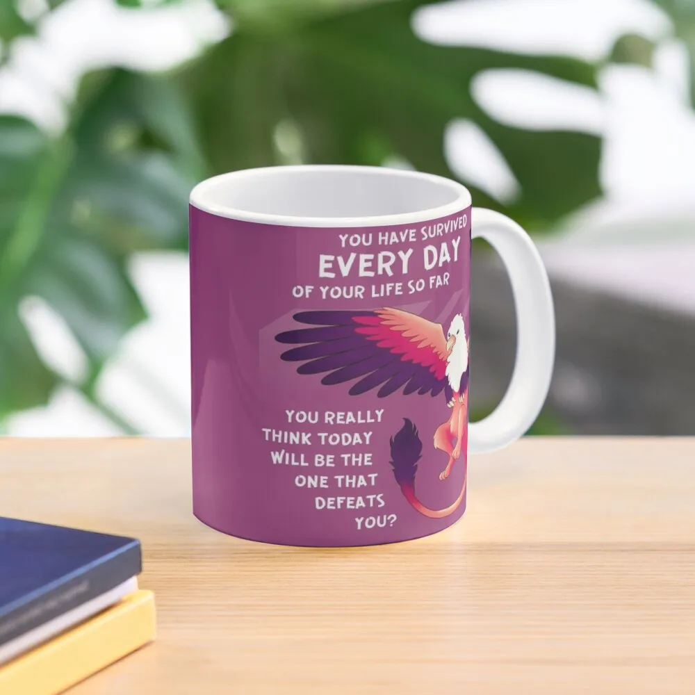 

You Have Survived EVERY DAY Gryphon Coffee Mug Set Cold And Hot Thermal Glasses Cups Sets Mug