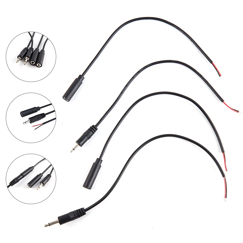 1pcs 25CM 2.5mm 3.5mm Mono Connector Cable Male Female Plug 2pin Extension Wire DIY Audio Microphone Repair Cable Charger
1pcs 25CM 2.5mm 3.5mm Mono Connector Cable Male Female Plug 2pin Extension Wire DIY Audio Microphone Repair Cable Charger