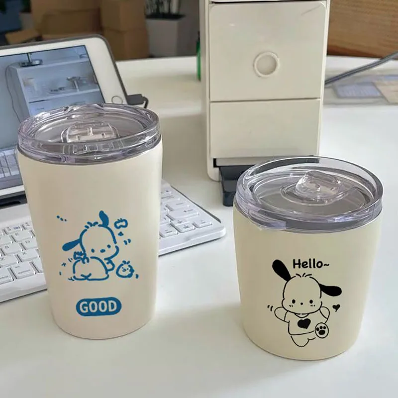 360ML Kawaii Sanrioed Thermos Cup Cartoon Cute Pochacco Coffee Cup Creative Frosted Student Water Cup Gift for Girls
360ML Kawaii Sanrioed Thermos Cup Cartoon Cute Pochacco Coffee Cup Creative Frosted Student Water Cup Gift for Girls
