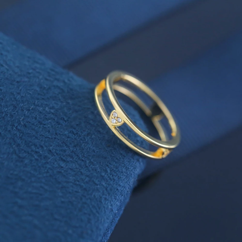 The 2023 Hot Double-Decker Heart Small Diamond Ring Simple Temperament Personality Exquisite Fashion Valentine'S Day Gift
The 2023 Hot Double-Decker Heart Small Diamond Ring Simple Temperament Personality Exquisite Fashion Valentine'S Day Gift