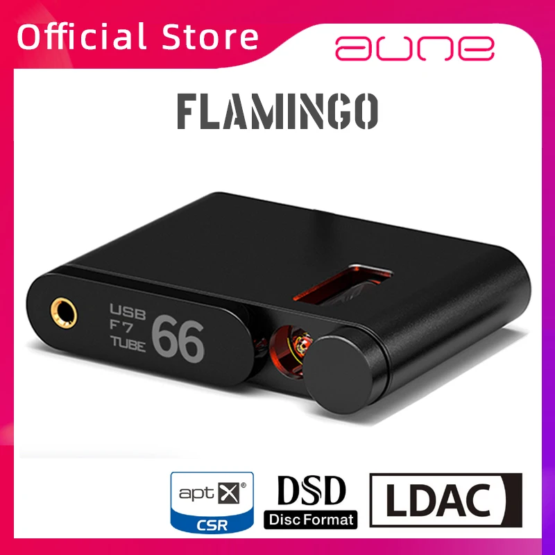 

AUNE FLAMINGO Lossless Digital Audio Decoder MUSIC Headphone Amplifier Ear Amp HIFI DSD Bluetooth DAC Fever Tube Bile Machine