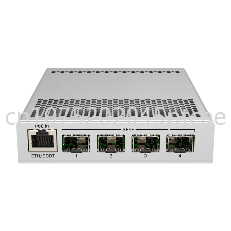 CRS305-1G-4S+IN Five-port desktop switch with one Gigabit Ethernet port and four SFP+ 10Gbps ports
CRS305-1G-4S+IN Five-port desktop switch with one Gigabit Ethernet port and four SFP+ 10Gbps ports