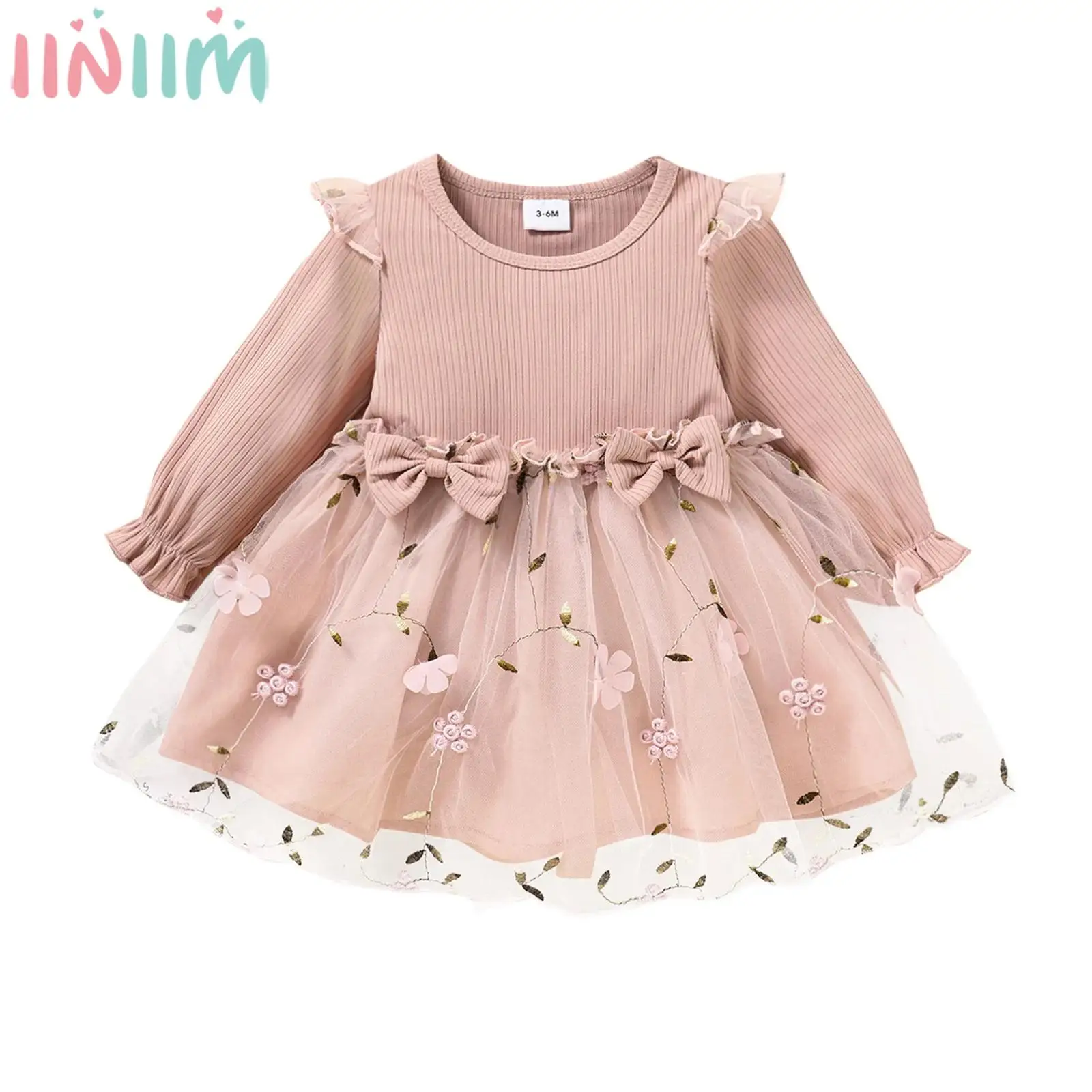 Baby Girls Cute Princess Dress Long Sleeve Ribbed Bow Knitted Mesh Tutu Birthday Party Banquet Evening Wedding Flower Girls Gown
Baby Girls Cute Princess Dress Long Sleeve Ribbed Bow Knitted Mesh Tutu Birthday Party Banquet Evening Wedding Flower Girls Gown