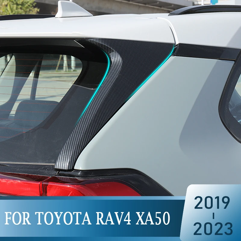 

Для Toyota RAV4 RAV 4 XA50 2019 2020 2021 2022 2023 Автомобильный задний багажник спойлер на крышу окно крыло губа сплиттер отделка ABS блеск черный