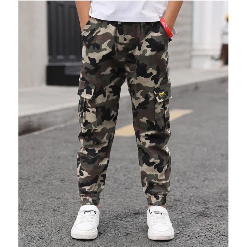 

Pants Teenage Casual Clothing Kids Camouflage Trousers Boys Trousers Korean Camo Military Child Pantalones