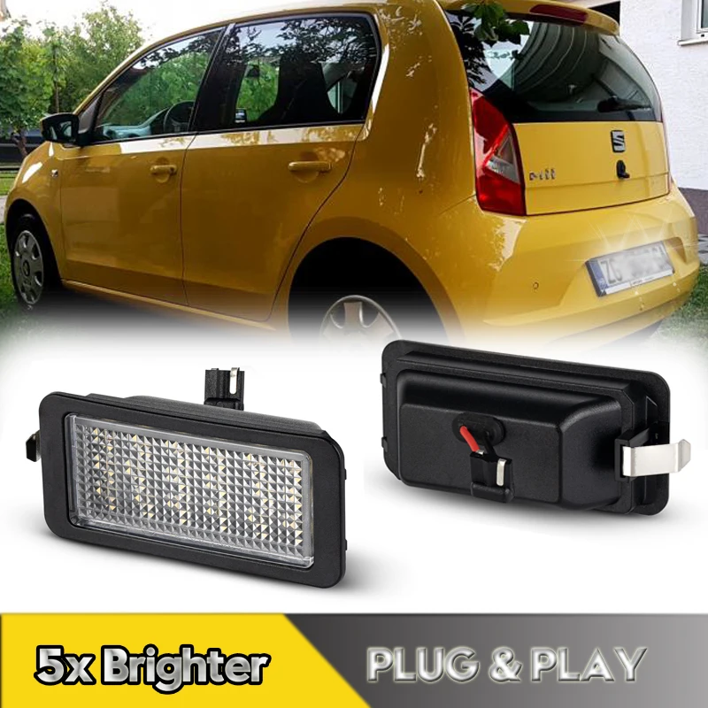 2Pcs For Volkswagen UP! Skoda Citigo Seat Mii 2012-2021 LED Number License Plate Lights Lamps 18smd 6000K Canbus OEM#1S0943021
2Pcs For Volkswagen UP! Skoda Citigo Seat Mii 2012-2021 LED Number License Plate Lights Lamps 18smd 6000K Canbus OEM#1S0943021
