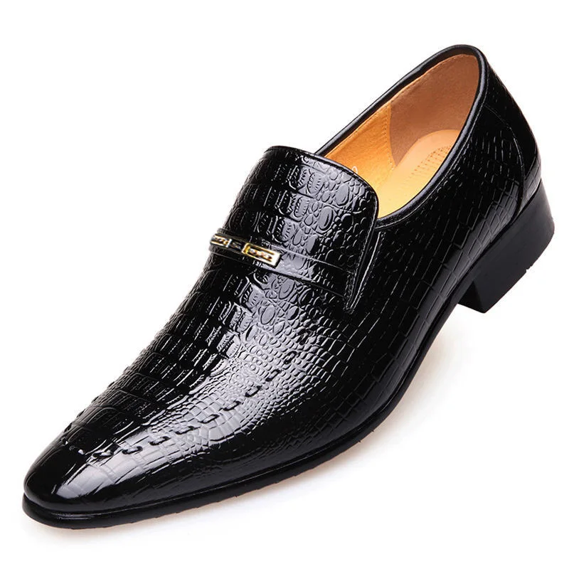 Leather Shoes Mens PU Luxury Crocodile Pattern Men Business Dress Shoes Casual Social Shoe Male Wedding Footwear Zapatos Hombre
Leather Shoes Mens PU Luxury Crocodile Pattern Men Business Dress Shoes Casual Social Shoe Male Wedding Footwear Zapatos Hombre