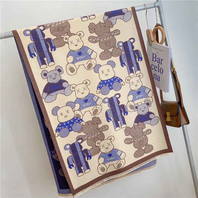 Cute Cartoon Bear Scarf Large Pashmina Shawls Wraps for Women Long Cashmere Feel Throw Womens Fall Scarfs Shawls Wraps Wedding
Cute Cartoon Bear Scarf Large Pashmina Shawls Wraps for Women Long Cashmere Feel Throw Womens Fall Scarfs Shawls Wraps Wedding