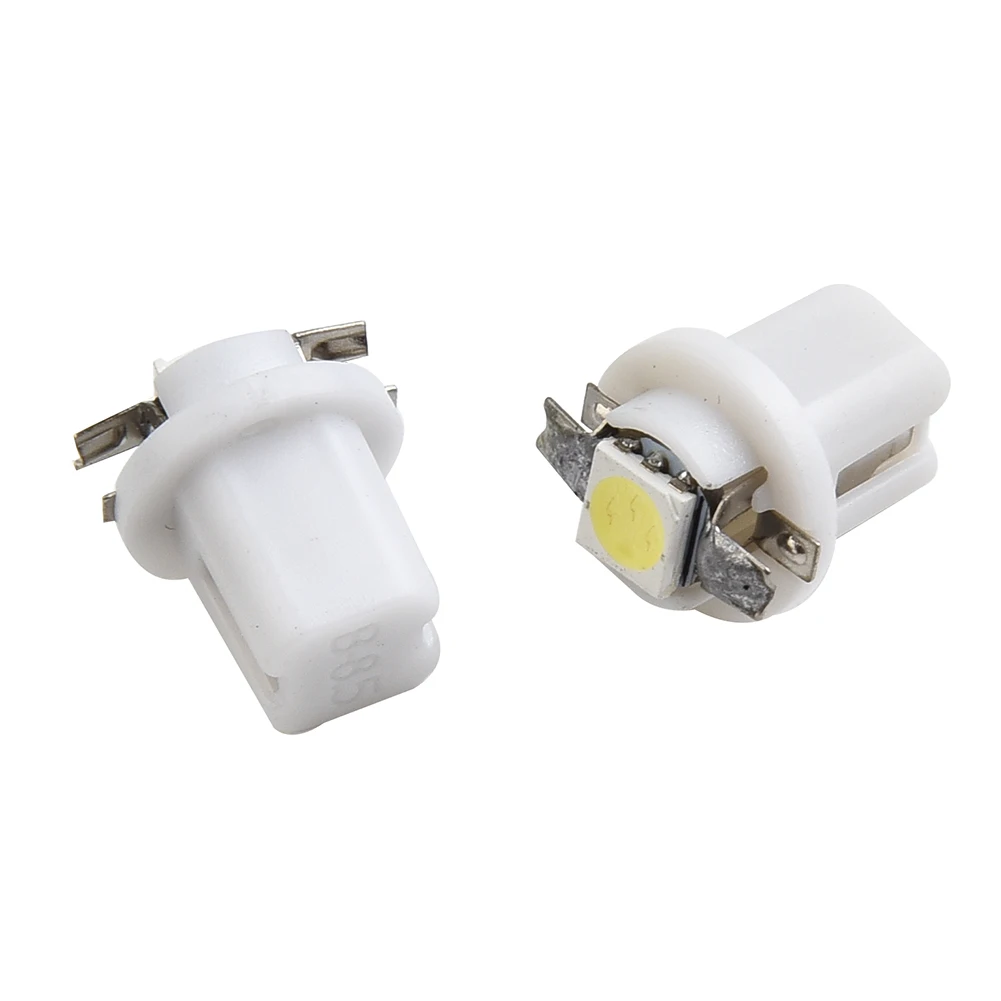 

Lamp LED Bulbs A/C Panels 10Pcs 12V DC 6000K Dashboard High Brightness Instrument Replacement T5 B8.5D 5050 SMD