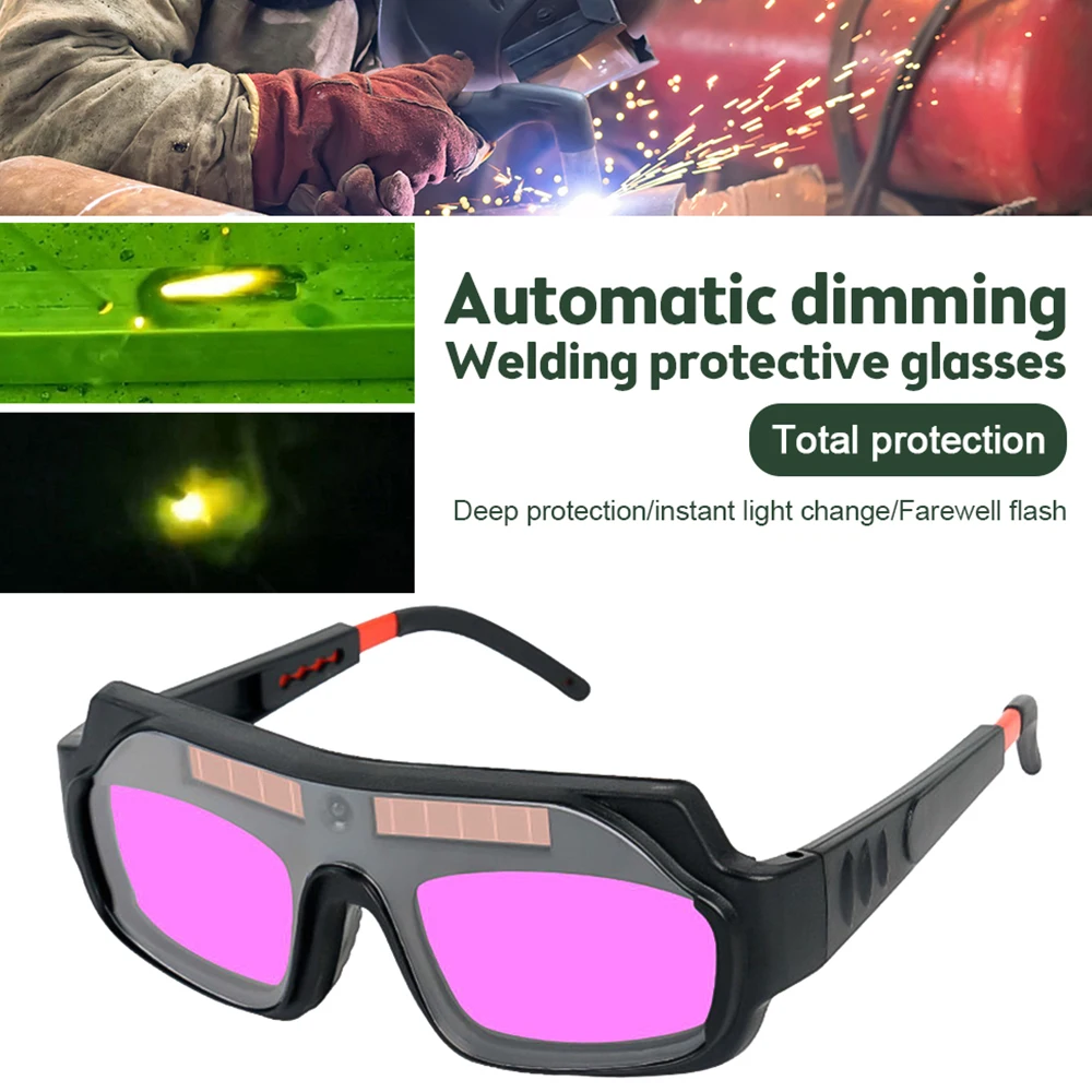 

Automatic Variable Light Welding Glasses Solar Charging Argon Arc Welding Special Eye Protection Goggles Head-worn