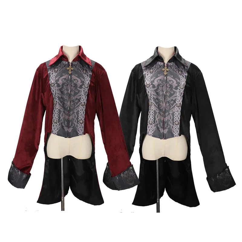 Men Tuxedo Medieval Retro Clothing Mid Length Punk Coat Lapel Halloween Party Court Noble Coat Cos Costume Long Sleeve Shirt
Men Tuxedo Medieval Retro Clothing Mid Length Punk Coat Lapel Halloween Party Court Noble Coat Cos Costume Long Sleeve Shirt
