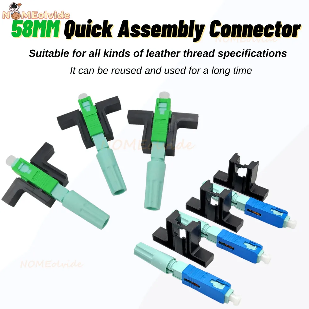 Quick Connector 58MM Fixed-length Block LX58 Single-Mode SC UPC APC Fast Connector FTTH Tool Optical Connector Quick Connector
Quick Connector 58MM Fixed-length Block LX58 Single-Mode SC UPC APC Fast Connector FTTH Tool Optical Connector Quick Connector