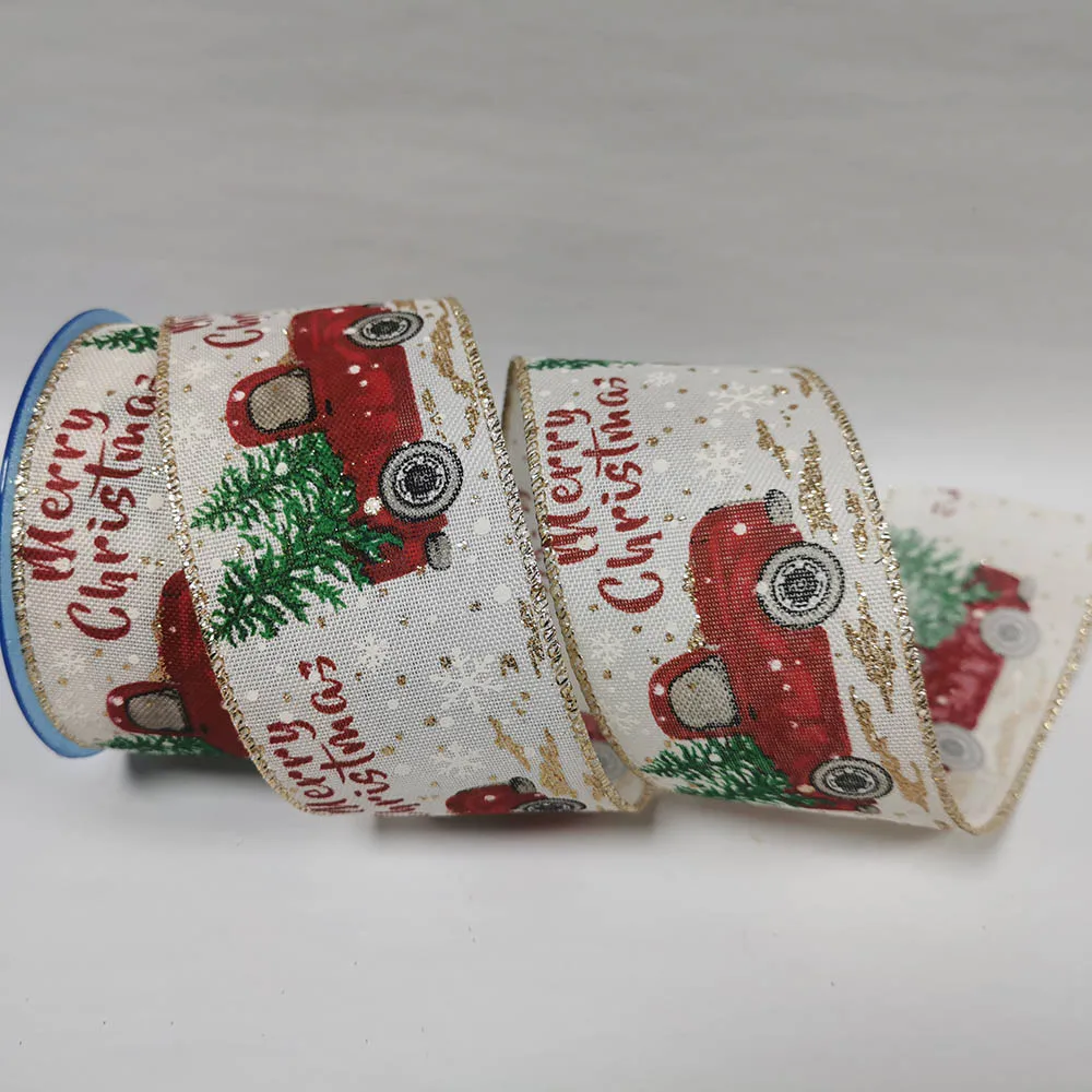 63MM 25Yards Christmas Ribbon Wired Edge Decorative Belt for Christmas Birthday Decoration Gift Wrapping 2-1/2"
63MM 25Yards Christmas Ribbon Wired Edge Decorative Belt for Christmas Birthday Decoration Gift Wrapping 2-1/2"