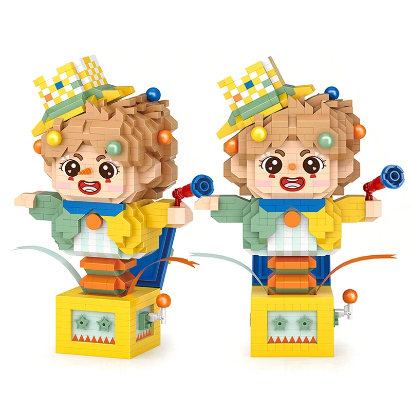 Cartoon Character Surprise Clown Mini Building Blocks DIY Circus Party Clown 3d Model Assembly Brick Kids Toy Friend Gift
Cartoon Character Surprise Clown Mini Building Blocks DIY Circus Party Clown 3d Model Assembly Brick Kids Toy Friend Gift