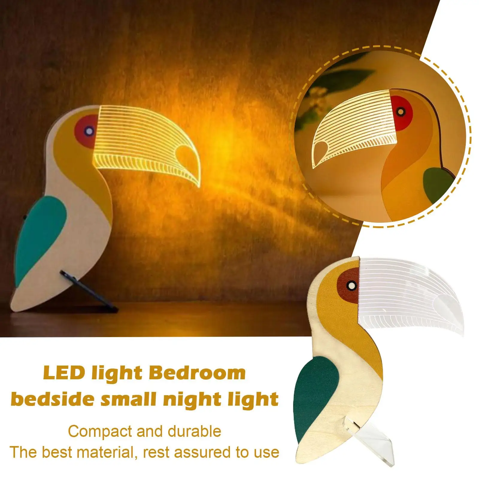 Creative Bedroom Animal Night Light Luminous Ornaments Wood Acrylic Art Table Ornaments Pelican Sirius Whale Toucan Room Decor
Creative Bedroom Animal Night Light Luminous Ornaments Wood Acrylic Art Table Ornaments Pelican Sirius Whale Toucan Room Decor