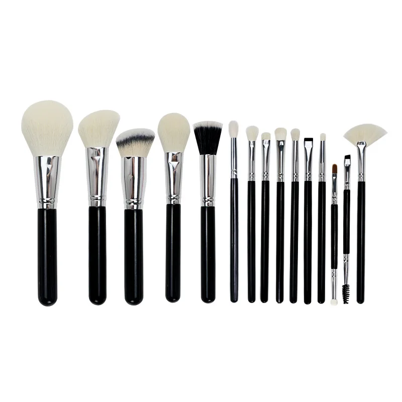 

Yameni Natural Goat Hair Makeup Brushes Set Professional Kit Brocha Maquillaje Pedzle Do Makijazu Blending Smudging Brush Shader