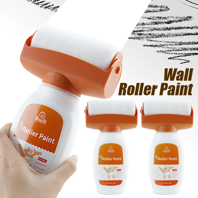 

Wall Repair Roller Paint Cleaning Tool White Water Based Latex Paint Roller Diy Renovation Wall Spackle Roller Household Supply