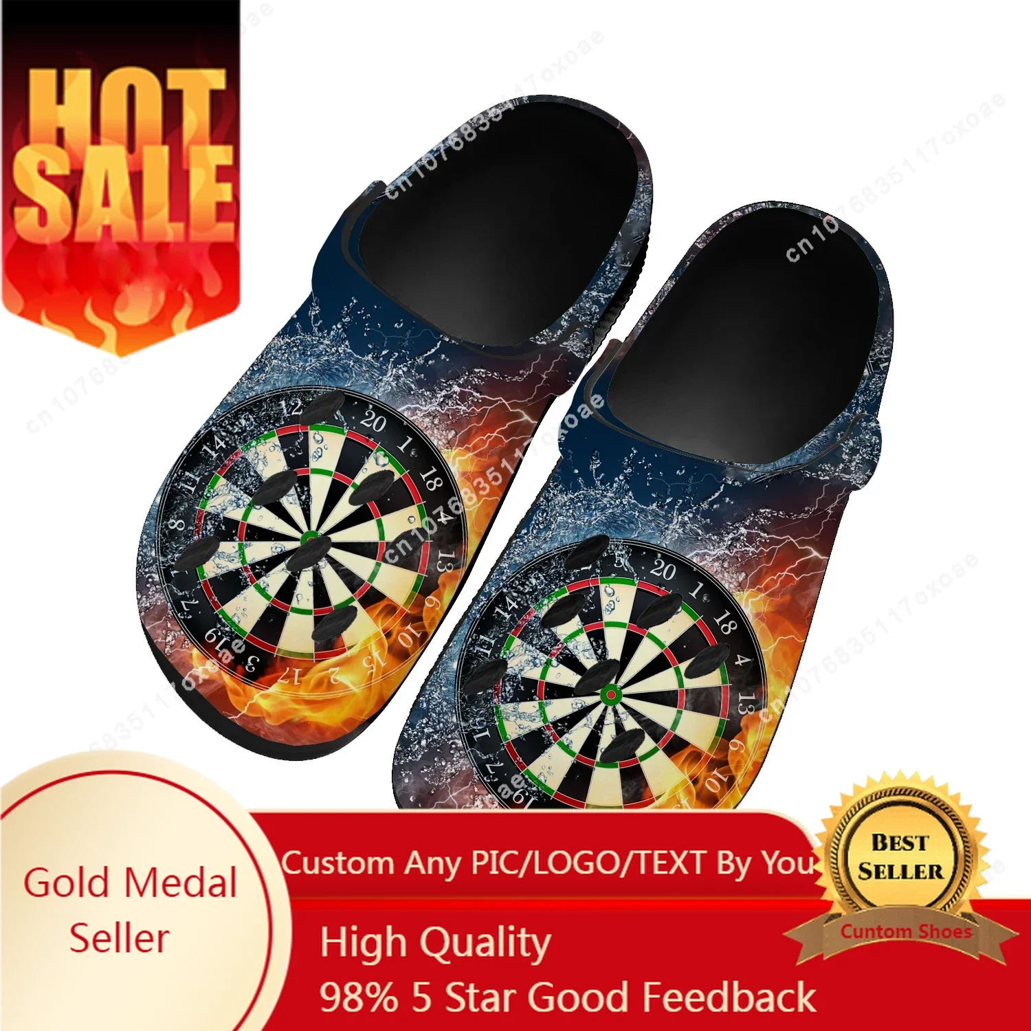 

Love Gift Darts Player Home Clog Mens Women Youth Boy Girl Sandals Shoes Garden Custom Made Breathable Shoe Beach Hole Slippers