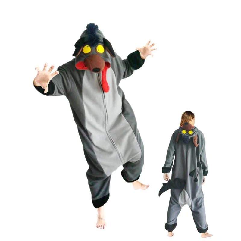 Zipper hyena onesies women men cosplay dog adult Kigurumi animal pajama Cartoon Festival homewear winter warm suit overalls
Zipper hyena onesies women men cosplay dog adult Kigurumi animal pajama Cartoon Festival homewear winter warm suit overalls