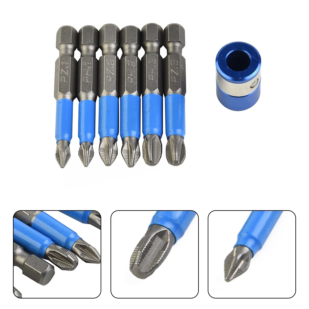 Screwdriver Bit Professional Grade Quality 6Pcs Anti Slip Screwdriver Bit Set with Magnetic Ring PH1 PH2 PH3 PZ1 PZ2 PZ3
Screwdriver Bit Professional Grade Quality 6Pcs Anti Slip Screwdriver Bit Set with Magnetic Ring PH1 PH2 PH3 PZ1 PZ2 PZ3
