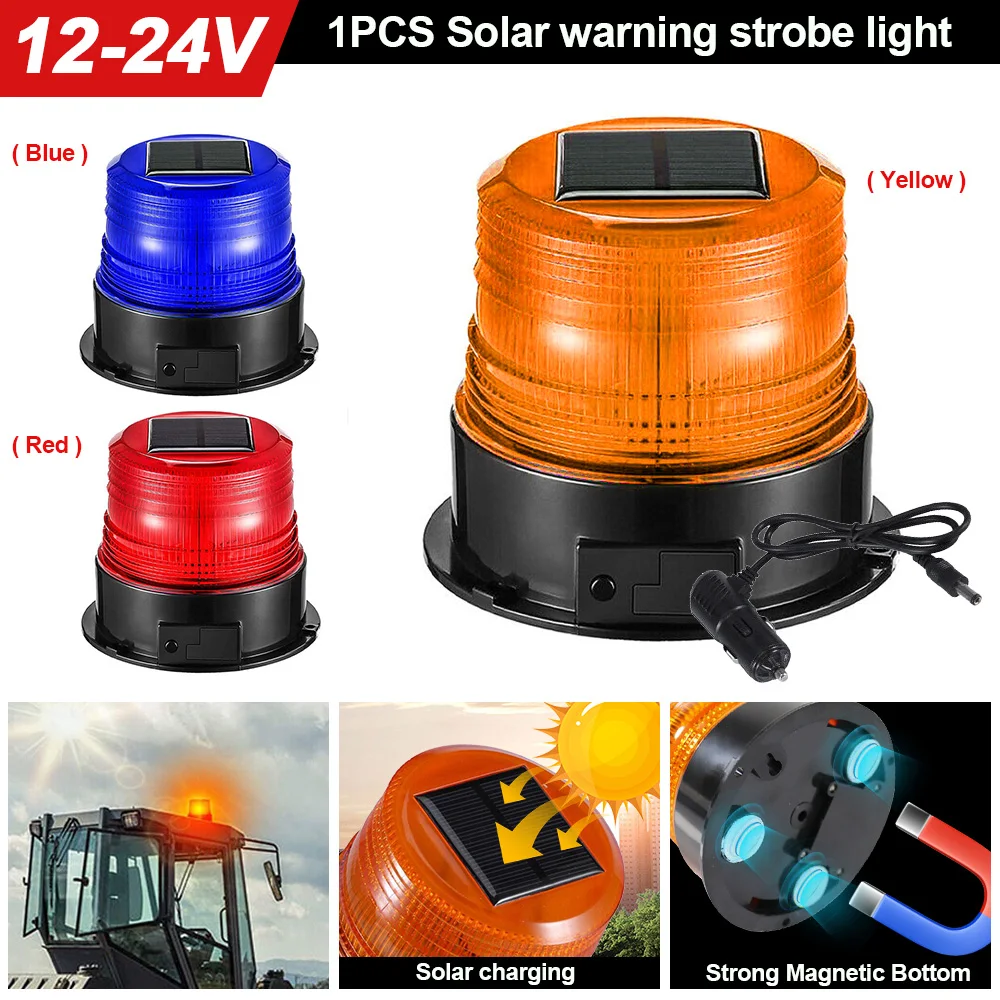 18LED Solar Powered Warning Light Magnetic Emergency Strobe Light Car Rotating Traffice Indication Car Flashing Beacon Light
18LED Solar Powered Warning Light Magnetic Emergency Strobe Light Car Rotating Traffice Indication Car Flashing Beacon Light