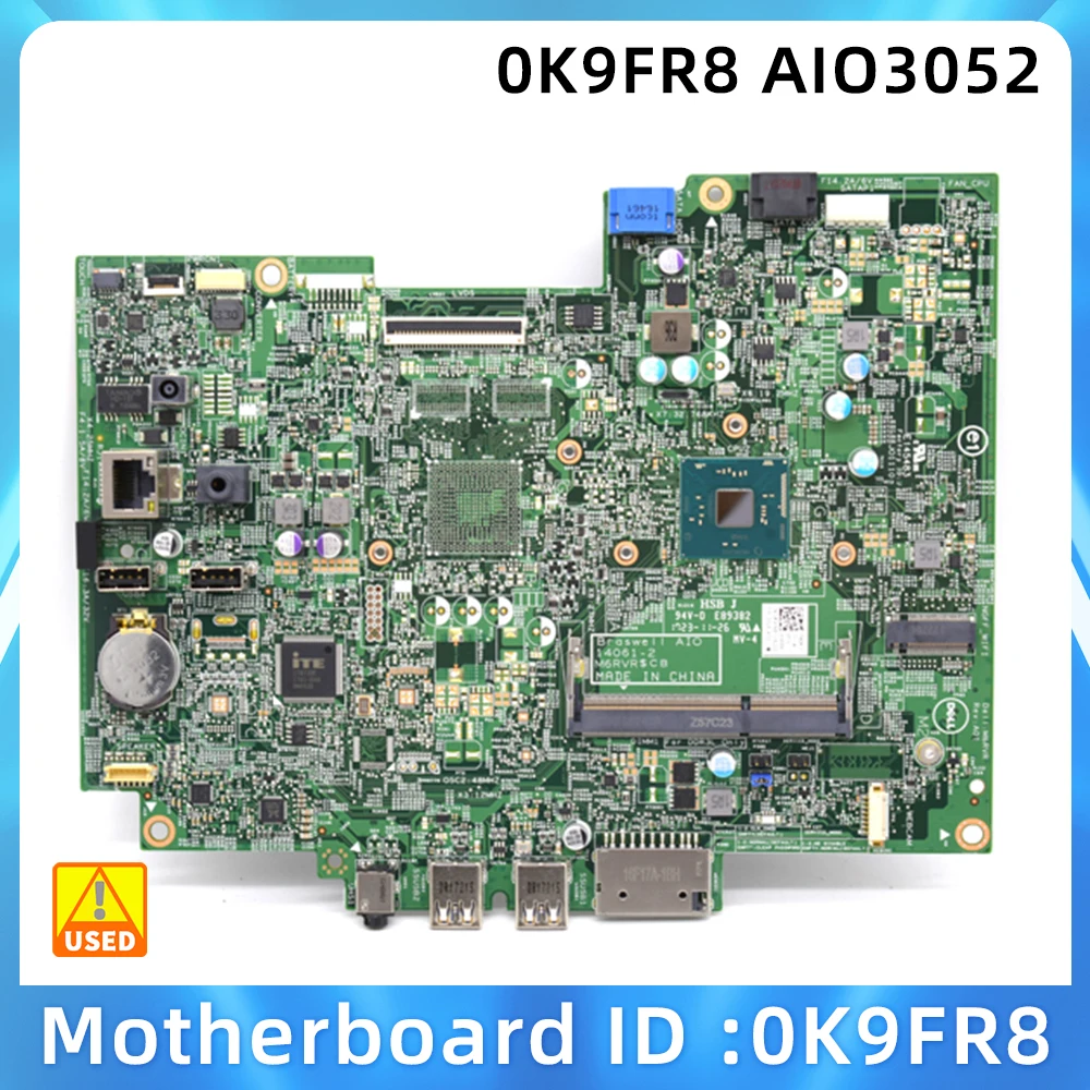 

FOR DELL AIO 3452 20-3052 Motherboard 0K9FR8 AIO3052 M6RVR DDR3 95% NEW TESTED
