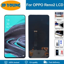 Écran tactile LCD AMOLED, 6.5 pouces, testé d'origine, pour Oppo Reno2 Reno 2, PCKM70 PCKT00 PCKM00 cph1901=