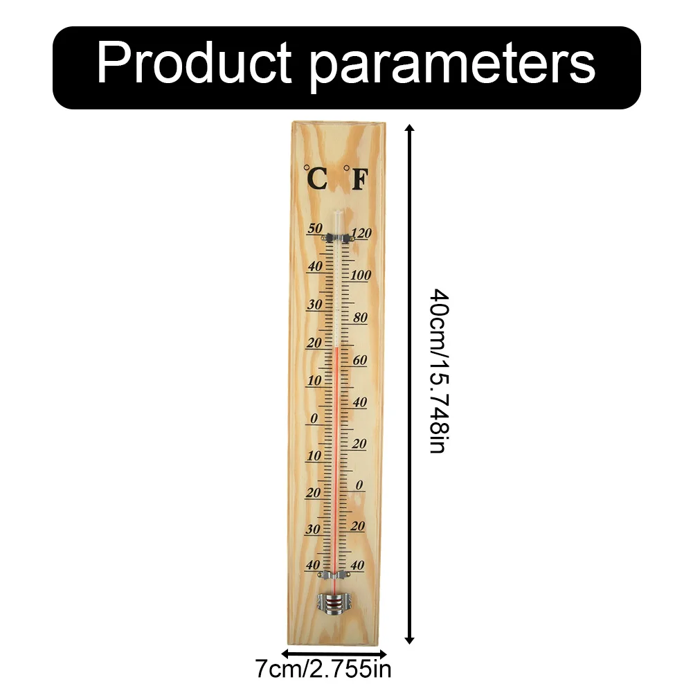 Tool Wooden Thermometer Outdoor Wooden 40cm X 7cm X 1cm Garden Décor Home Indoor Thermometer 1pcs High Quality
Tool Wooden Thermometer Outdoor Wooden 40cm X 7cm X 1cm Garden Décor Home Indoor Thermometer 1pcs High Quality