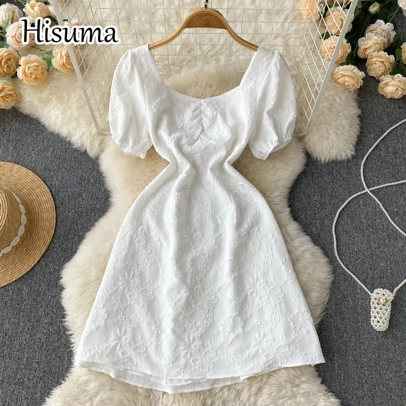2022 summer new women square collar puff sleeve backless Jacquard party dress female Chic lace-up bow waist A-line dresses
2022 summer new women square collar puff sleeve backless Jacquard party dress female Chic lace-up bow waist A-line dresses