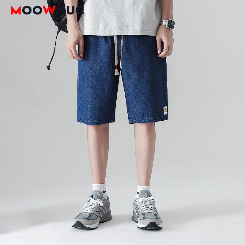 

Summer Casual Shorts Jean Mens Beach Demin Pants Hombre MOOWNUC Male 2022 Street Clothes Fashion Trouser Loose Plus Size 5XL 6XL