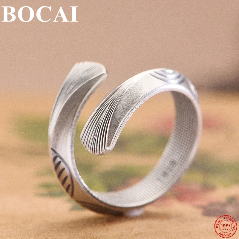 BOCAI 2022 Trendy S999 Sterling Silver Rings New Fashion Retro Totem Adjustable Argentum Jewelry for Women and Men
BOCAI 2022 Trendy S999 Sterling Silver Rings New Fashion Retro Totem Adjustable Argentum Jewelry for Women and Men