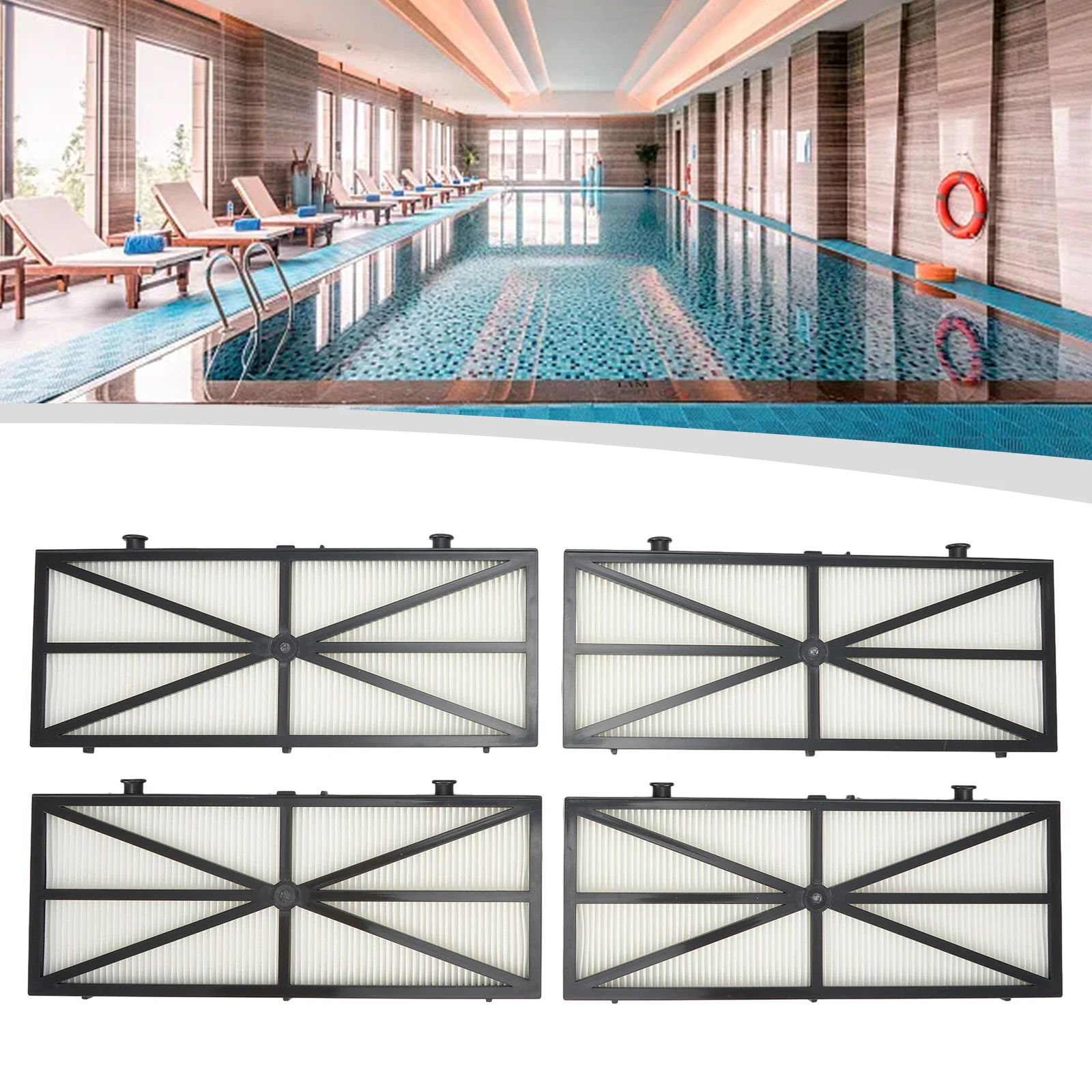 Ultra-Fine Filter Filter Panels 10.9*4.29in 4Pcs 9991425-R4 Clean Pool Water Durable Remove Debris High Quality
Ultra-Fine Filter Filter Panels 10.9*4.29in 4Pcs 9991425-R4 Clean Pool Water Durable Remove Debris High Quality